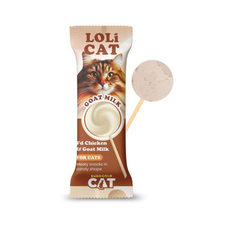 EUROGOLD CAT LOLİCAT KEDİ ÖDÜL LOLİPOP 1.5 GR KEÇİ SÜTLÜ - 15'Lİ .5